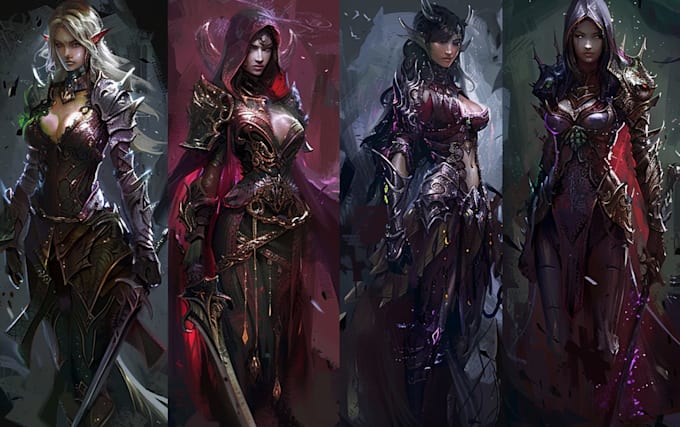 fantasy character art and fantasy character art