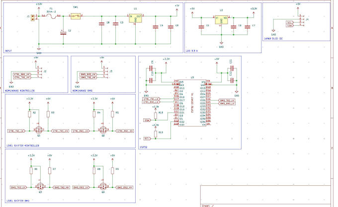 design a professional pcb in easyeda or kicad for your electronics project