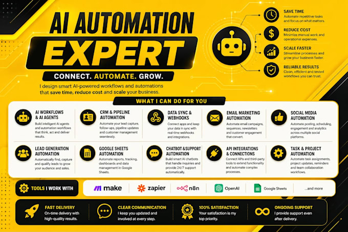 develop n8n automation, n8n ai agent, n8n workflow, and n8n api integration