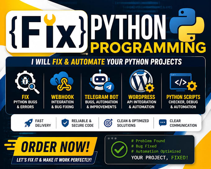 fix checker python api integration bugs webhook telegrambot automation wordpress