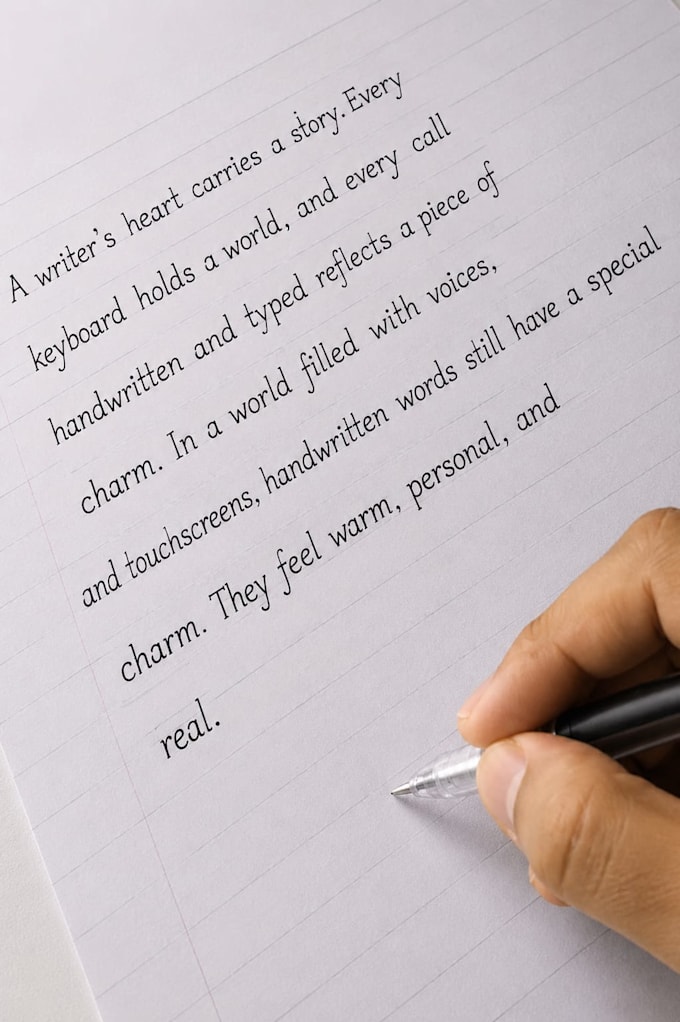 write anything with my beautiful handwriting