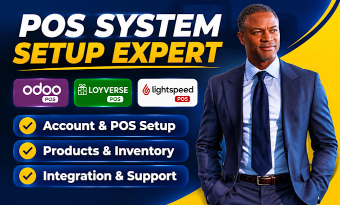 setup odoo pos, loyverse pos and lightspeed pos systems