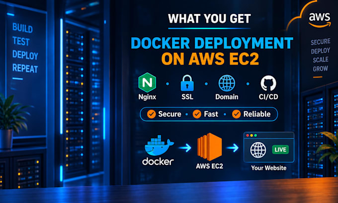 deploy your docker app on AWS ec2 with ci cd pipeline