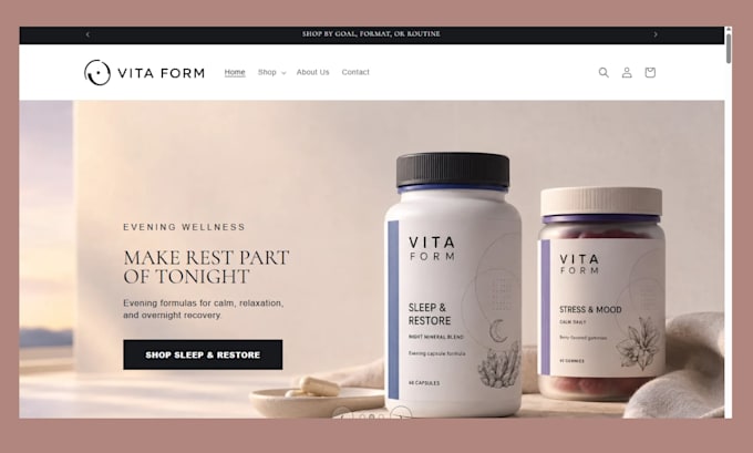 create a private label supplement shopify store, dropshipping store
