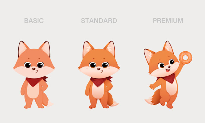 draw cute cartoon characters or mascot