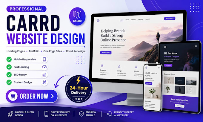 redesign carrd landing page carrd portfolio carrd website design on page website
