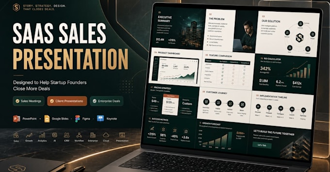 design saas sales presentation for startup founders