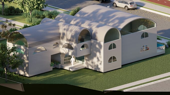 create photorealistic architectural 3d rendering