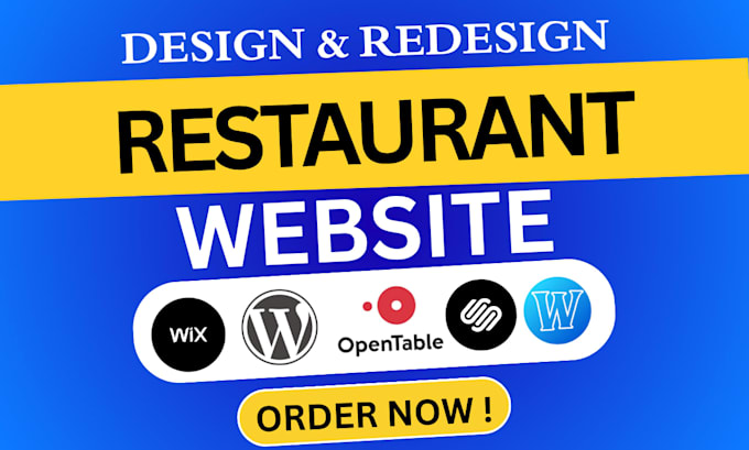 create your restaurant website and logo