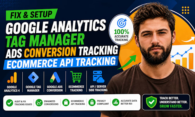 fix google analytics tag manager ads conversion tracking, ecommerce API tracking