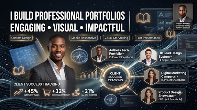 create a professional portfolio website to showcase your work