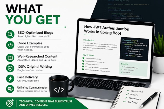 write technical blog posts on java, golang and apis