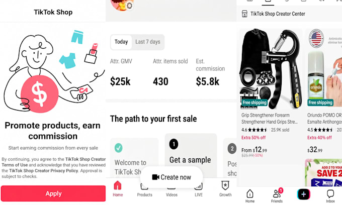 offer tiktok shop affiliate account setup