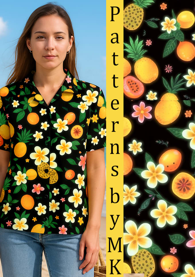 design unique seamless textile prints and patterns