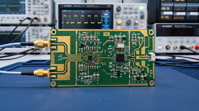 design high frequency pcb for rf amplifer, antenna and microwave circuits