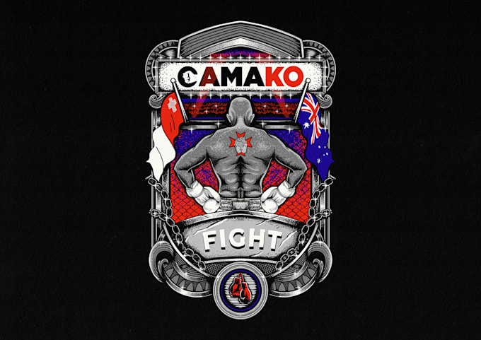 create tshirt design and illustration for merch