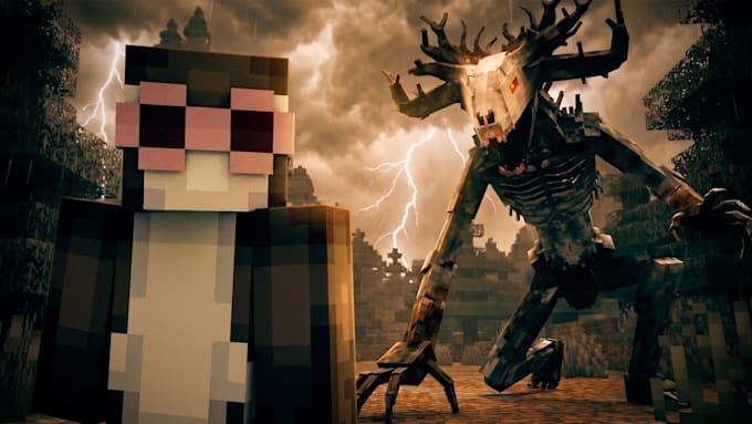 create a professional minecraft thumbnails