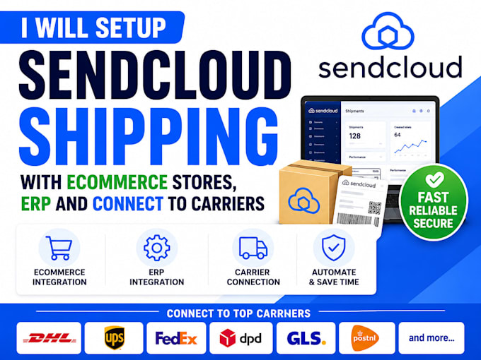 setup sendcloud shipping on shopify etsy woocommerce amazon connect to carriers