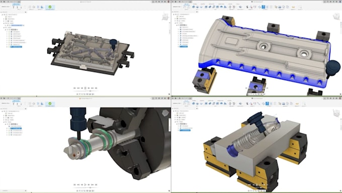 design fusion 360 cad models cam toolpaths and cnc machining files