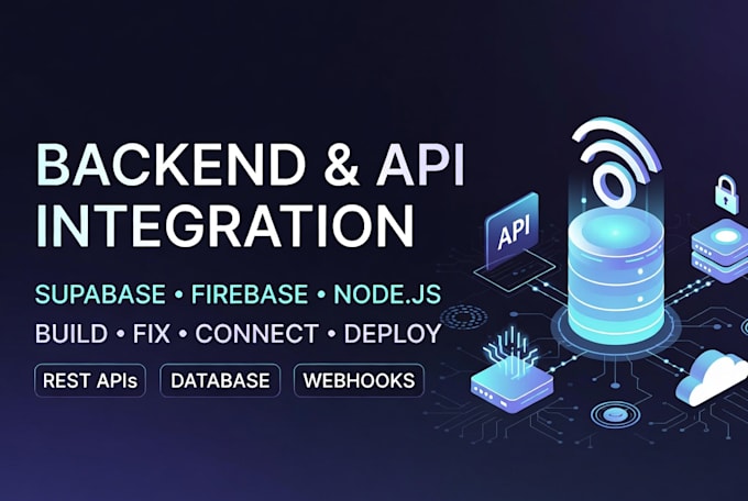 build fix integrate supabase, rest API, firebase node js, graphql, openai API