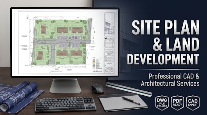 design professional site plan, plot plan and land development drawings