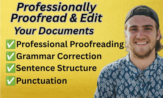 professionally proofread and edit your english document