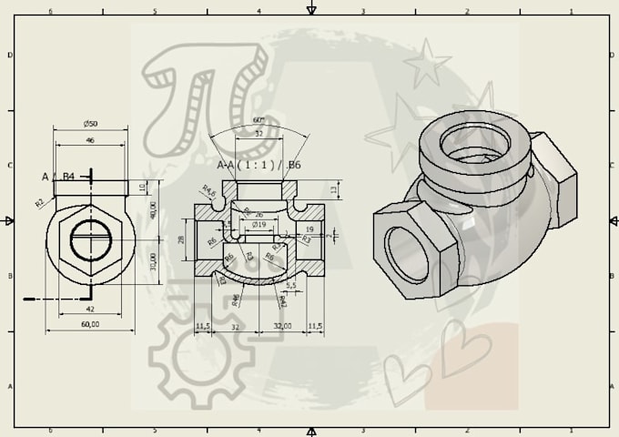 create inventor parts, assemblies and drawings