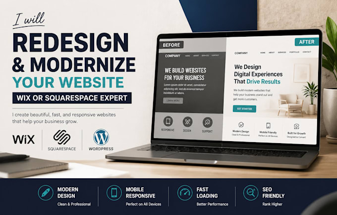 migrate wordpress, wix, shopify to squarespace