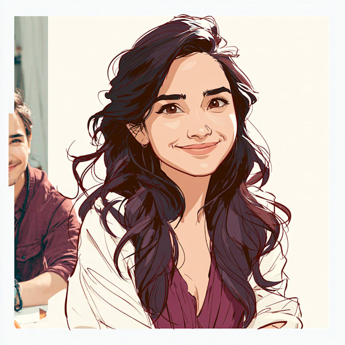 do awesome vector portrait art