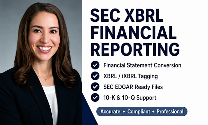 convert audited financial statements into xbrl for sec filing