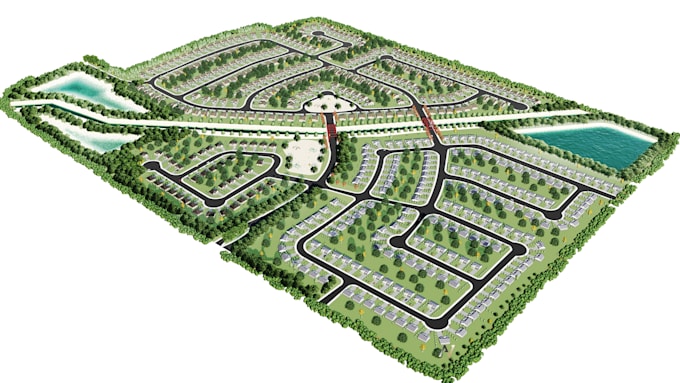 remodel 3d master plan,architecture landscape, residential layout plan,site plan