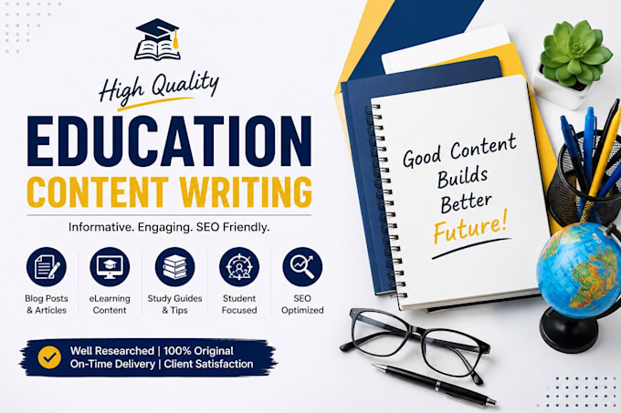 write SEO educational articles, blogs, and website content