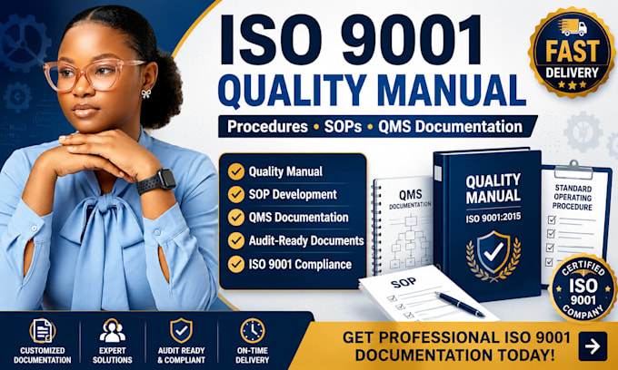 iso 9001 quality manual, procedures and qms documentation