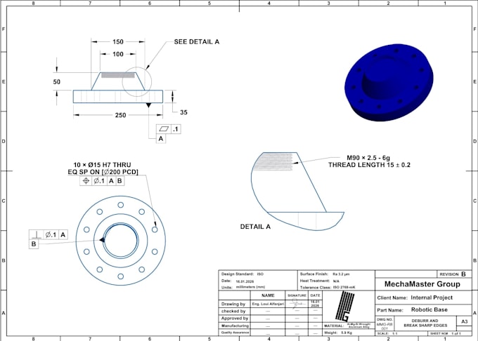 create professional 2d technical and manufacturing drawings