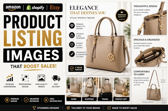 create amazing amazon shopify and etsy product listing images
