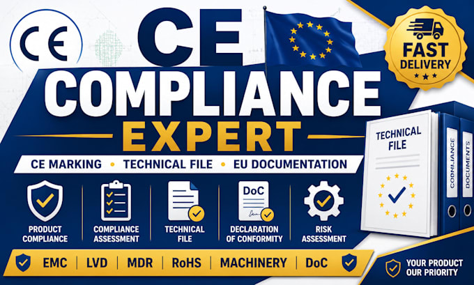 provide ce marking compliance consulting, technical file and eu documentation