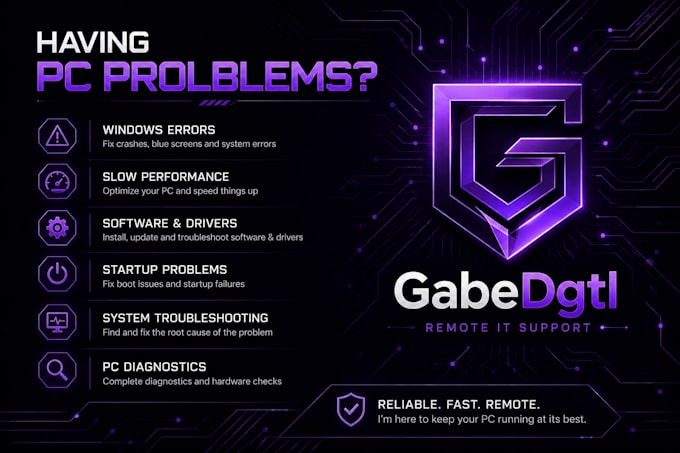 troubleshoot and fix your windows PC remotely