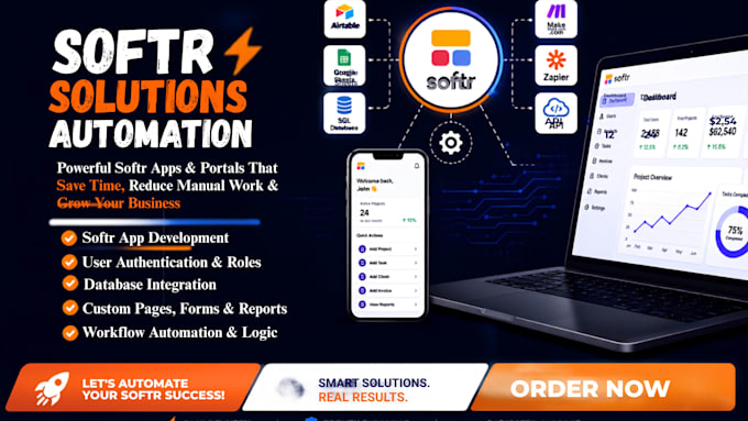 build airtable database, airtable CRM, airtable automation, softr client portal