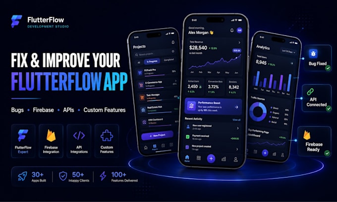 flutterflow bug fix flutterflow mvp app API flutter app development flutter flow