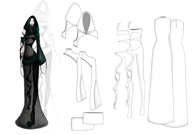 design a fashion collection and illustrations