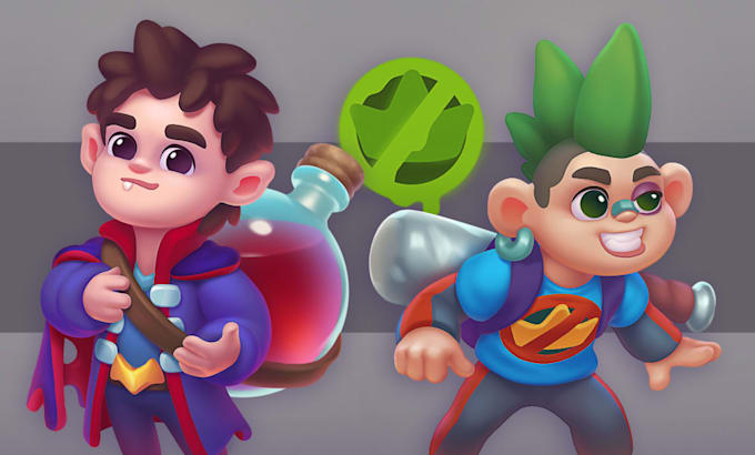 create cute stylized character design