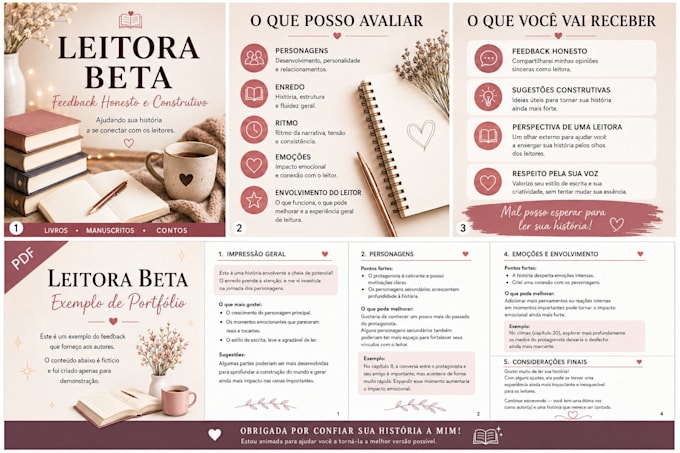 be your beta reader and give constructive feedback