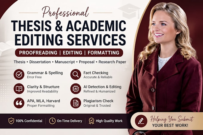edit, proofread and paraphrase master and bachelor thesis or journal manuscript