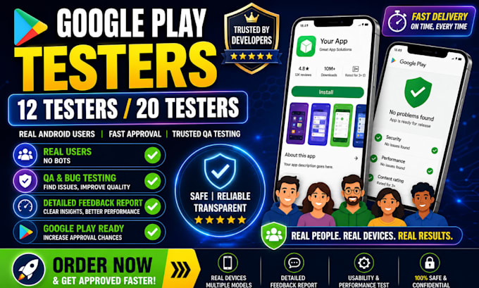 12 tester 20 tester google play 12 app 20 app tester qa testing website testing