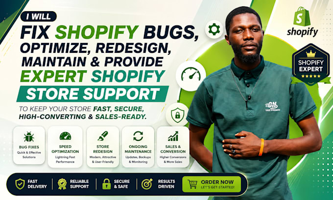 fix shopify bugs and provide ongoing maintenance and support