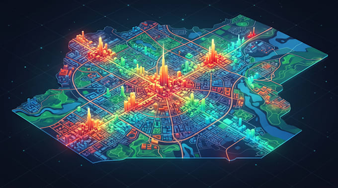 create 3d gis qgis arcgis heat resource choropleth density maps spatial analysis