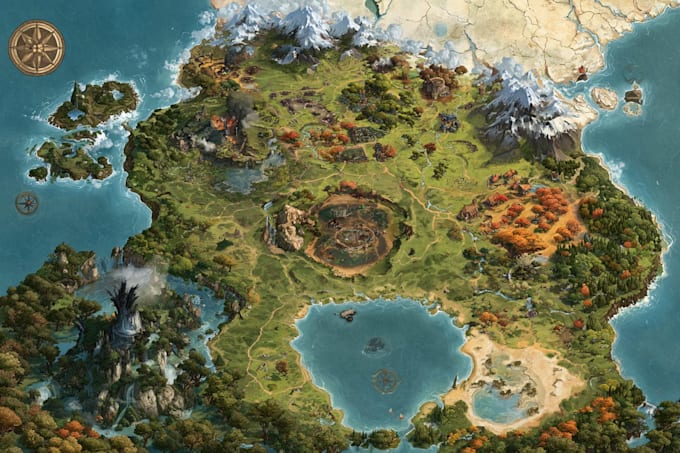 draw a map illustration for your project