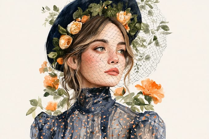 illustrate anything in watercolor style
