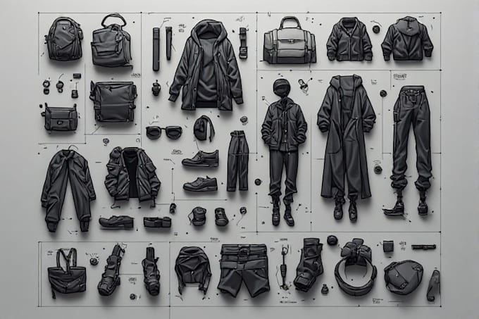 create complete fashion tech pack design