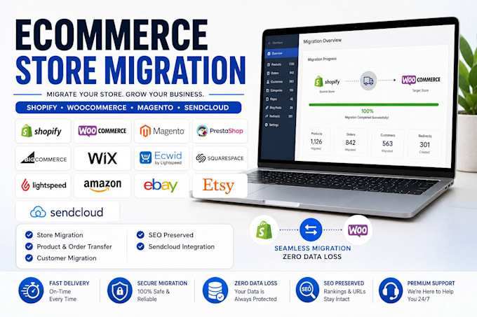 setup sendcloud shipping to shopify woocommerce magento prestashop bigcommerce